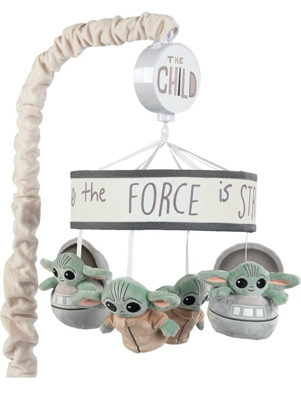 NWT Baby Yoda Nursery Mobile - Beige & Green